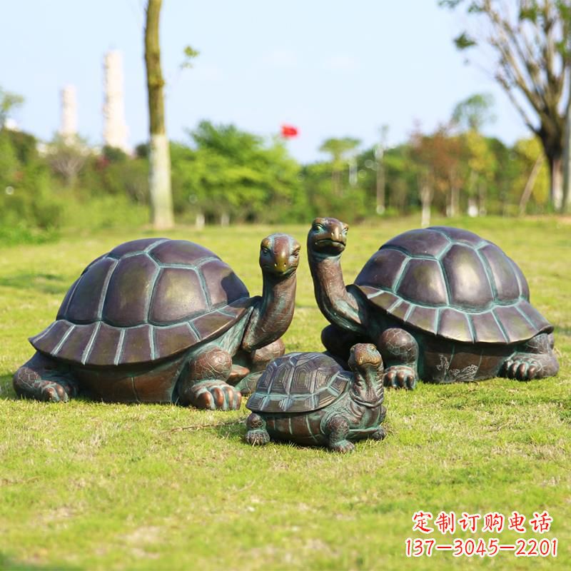 温州仿铜做工精美的乌龟雕塑摆件
