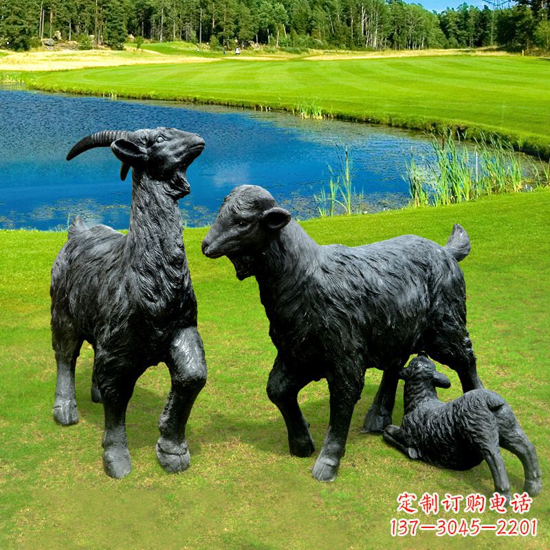 温州 雕刻经典,匠心独具,黑山羊雕塑
