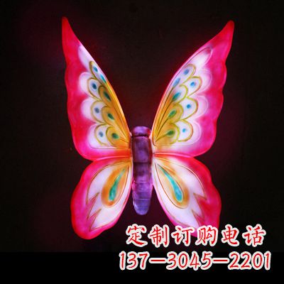 温州定制发光蝴蝶雕塑