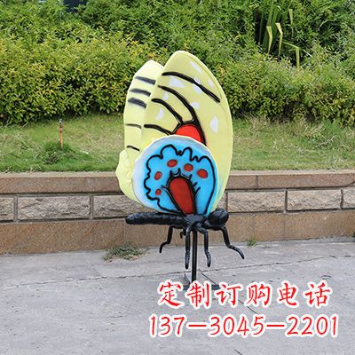 温州大号黄色蝴蝶雕塑