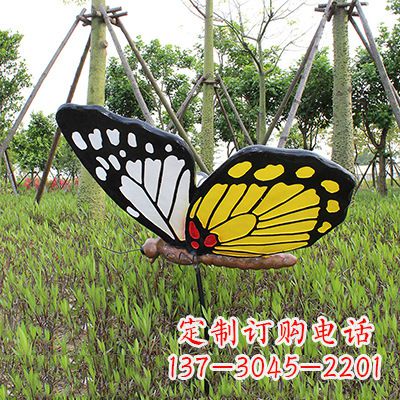 温州 黄白黑款蝴蝶雕塑