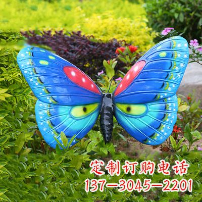 温州仿真蝴蝶_蓝色款35x65x42