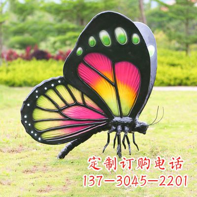 温州仿真蝴蝶_品红色款405x78x110