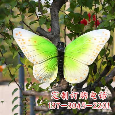 温州仿真蝴蝶_浅绿色款40x42x13