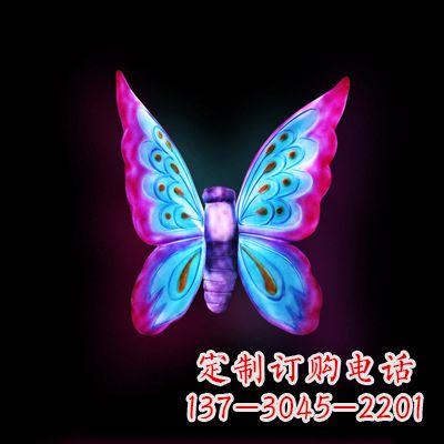 温州仿真蝴蝶_小号粉色发光款37x48x20