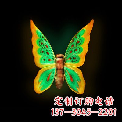 温州仿真蝴蝶_小号绿色发光款37x48x20