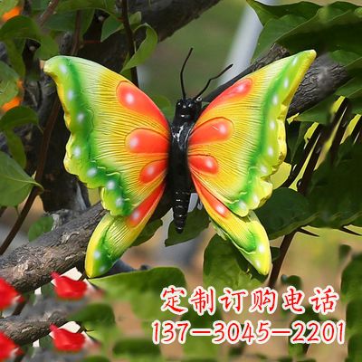 温州仿真蝴蝶_小号黄色款17x17x10