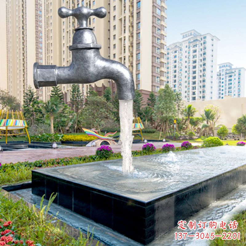 温州仿真水龙头流水喷泉