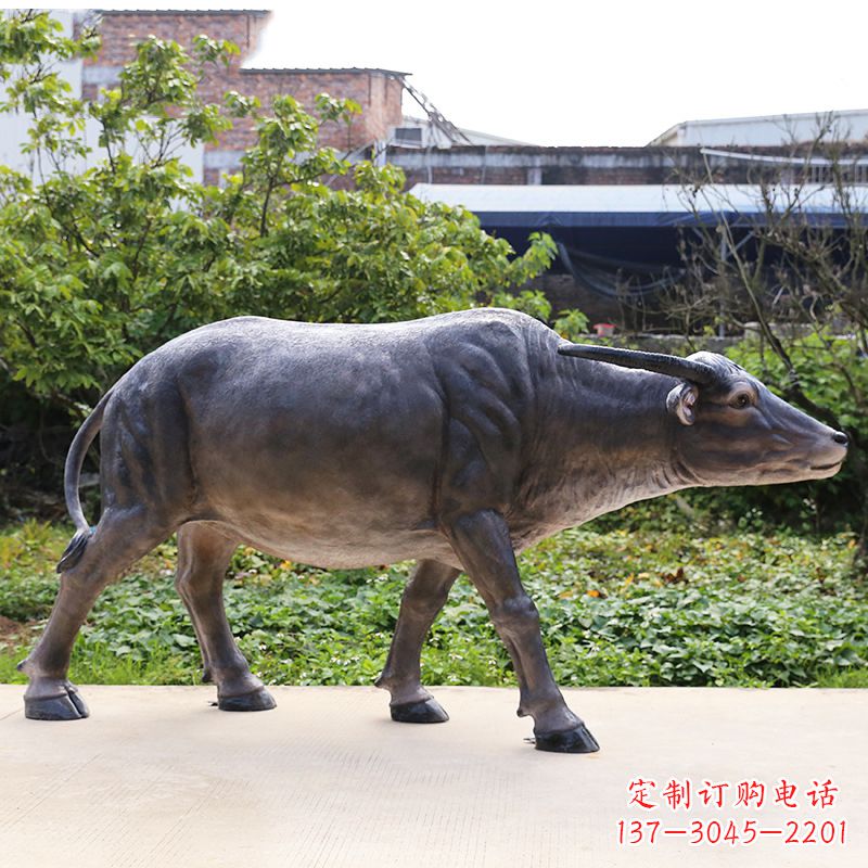 温州仿真水牛雕塑 (3)