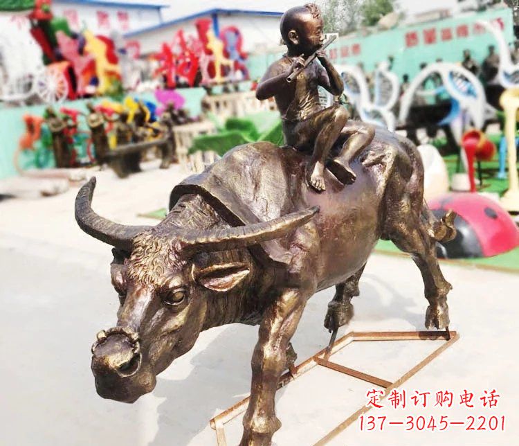 温州牛郎雕塑精美绝伦的铜雕艺术