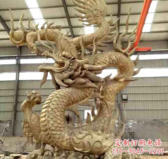 温州精美铜龙雕塑