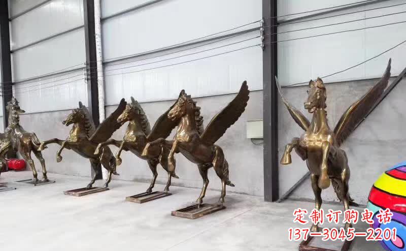 温州精美绝伦的飞马铜雕