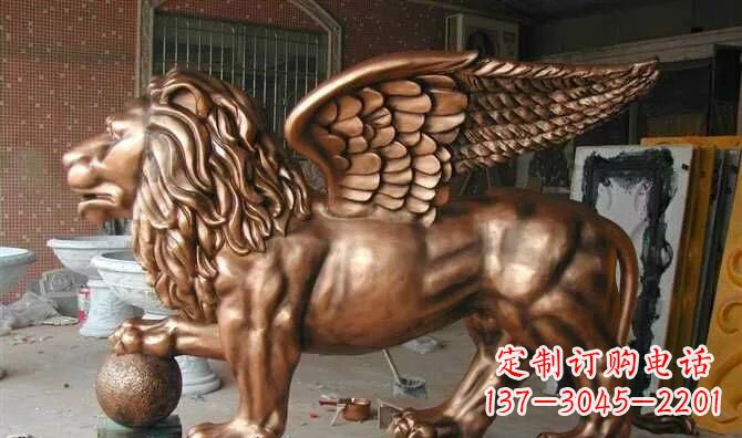 温州飞狮玻璃钢动物雕塑