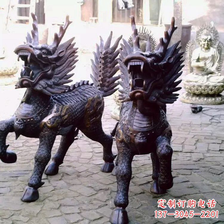 温州麒麟雕塑——标志着繁荣与和谐的象征
