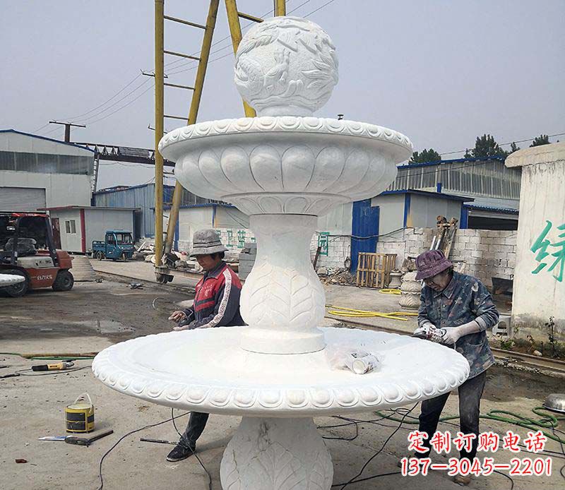 温州风水球喷泉石雕塑