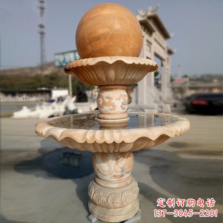 温州精致的风水球石雕塑
