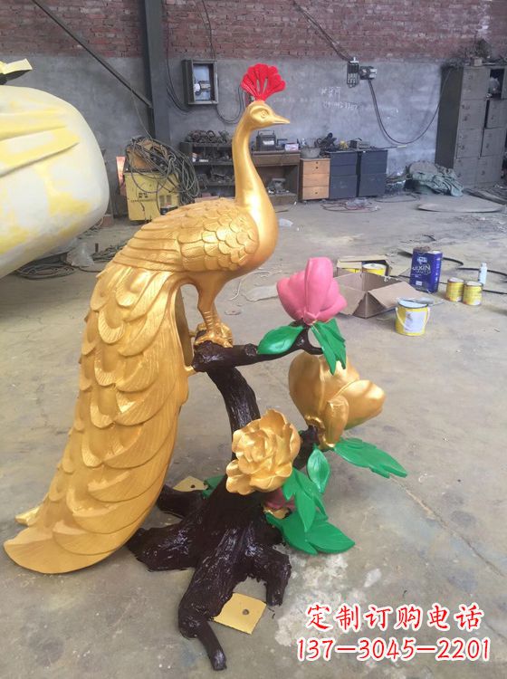 温州凤凰雕塑百鸟之王铜雕