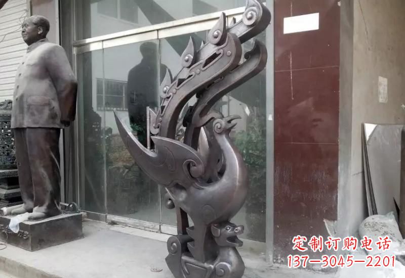 温州艺术级凤凰铜雕