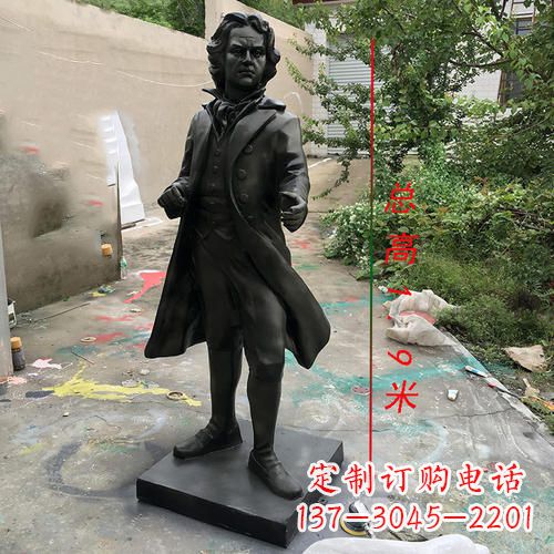 温州艺术级铸铜贝多芬雕像