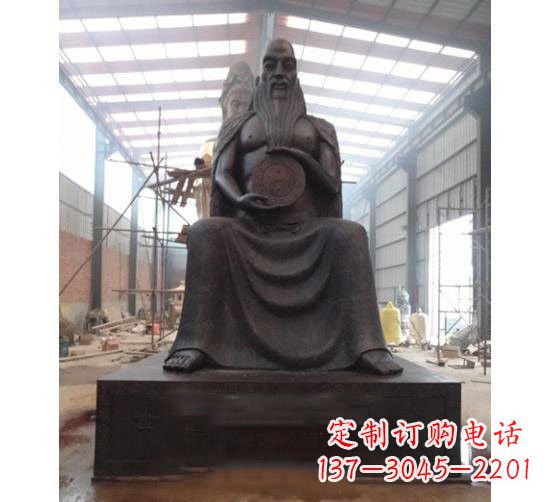温州伏羲铜雕塑,精雕细琢的精美艺术品