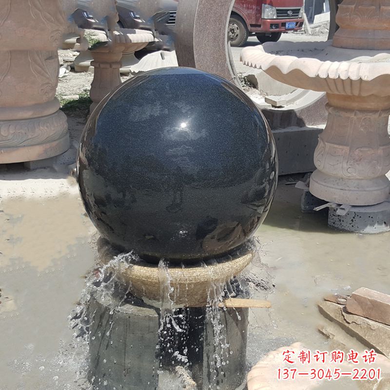 温州福建风水石球雕塑