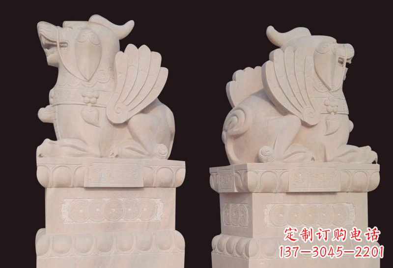 温州福星象征吉祥幸福高照貔貅石雕