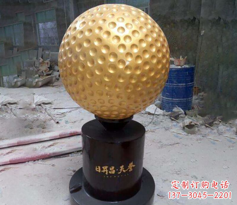 温州高尔夫球铜雕