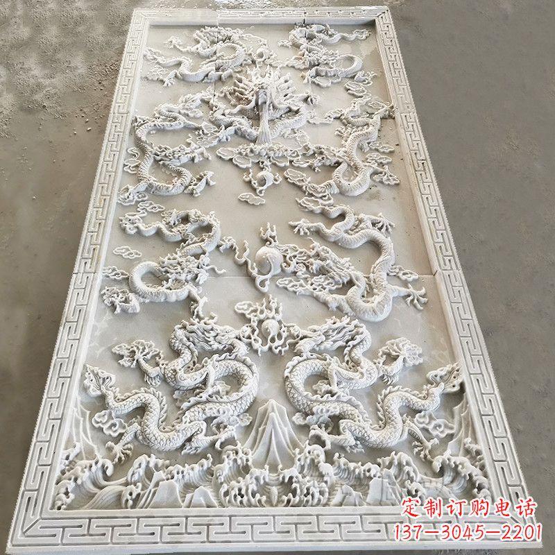 温州九龙壁装饰高浮雕雕塑