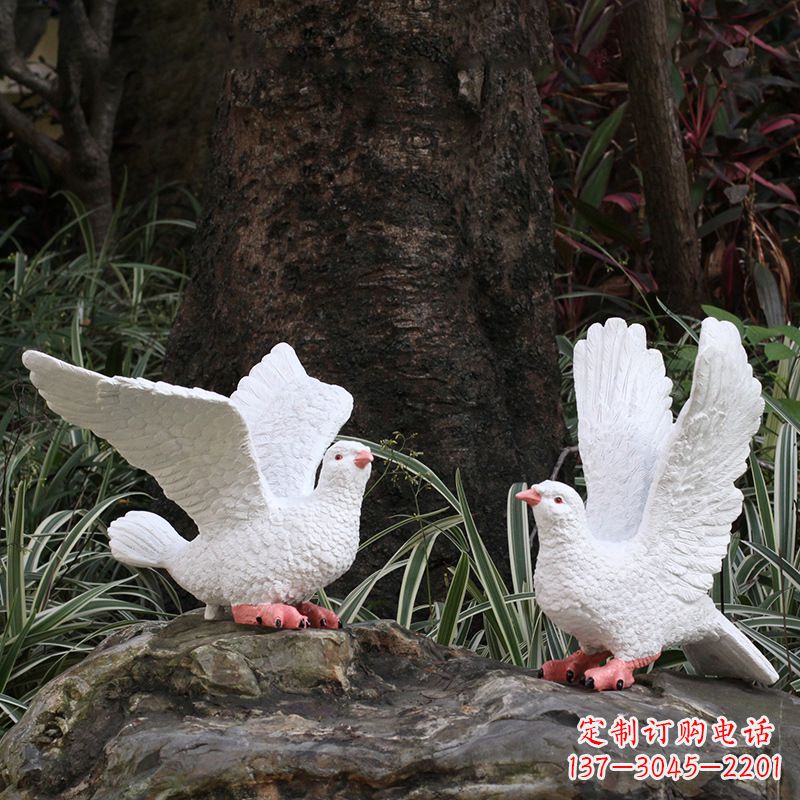 温州精美的鸽子抽象雕塑