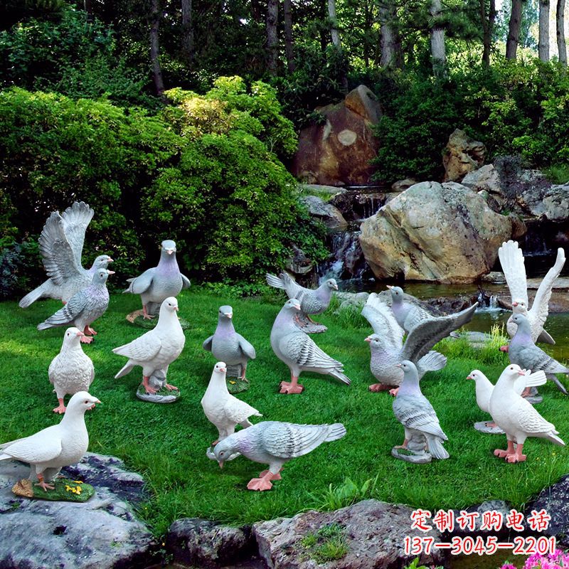 温州精致鸽子不锈钢雕塑