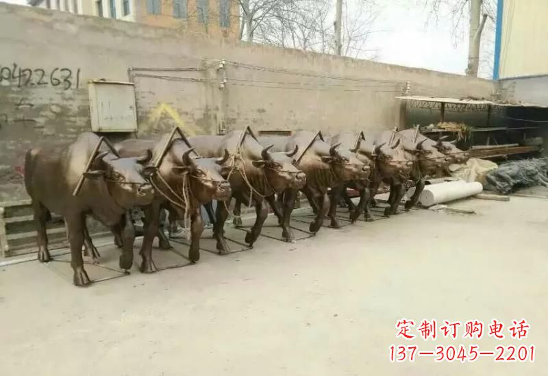 温州耕牛雕塑