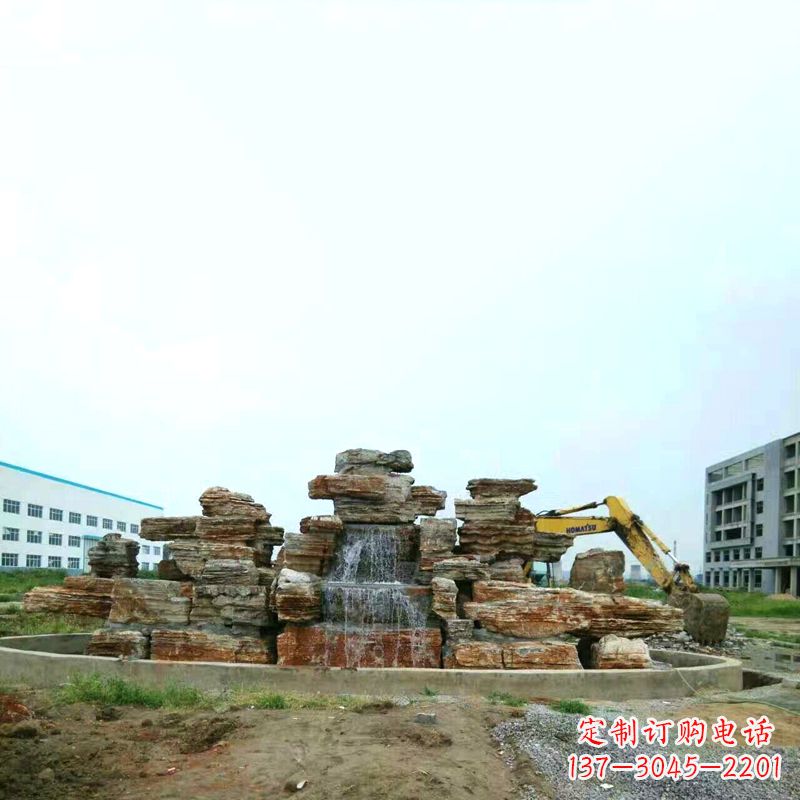 温州高雅精致的千层石假山雕塑