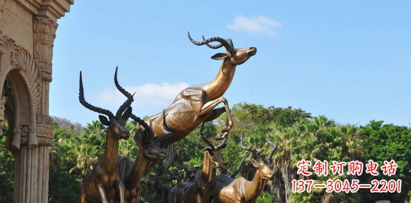 温州跃动的羚羊雕塑