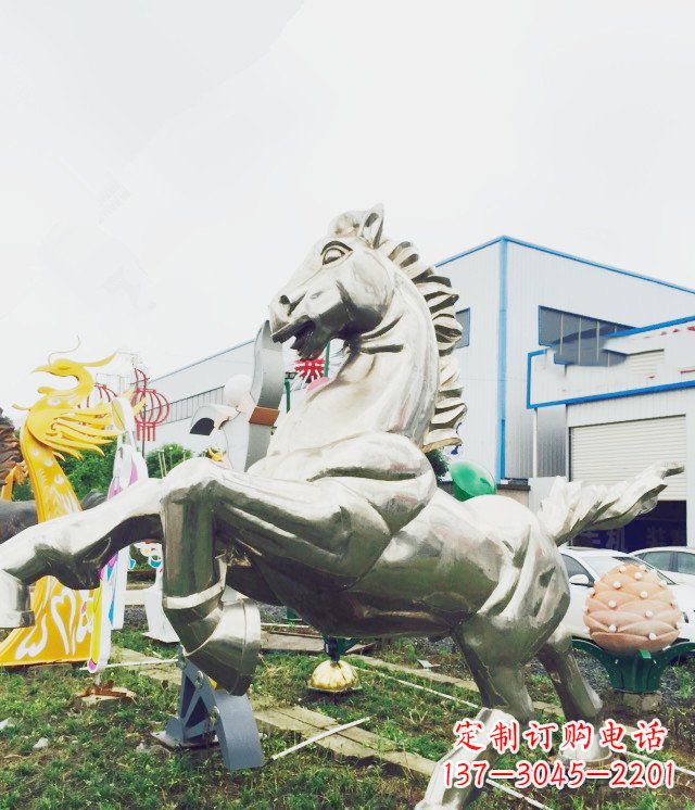 温州产品名称优雅的不锈钢雕塑——奔马