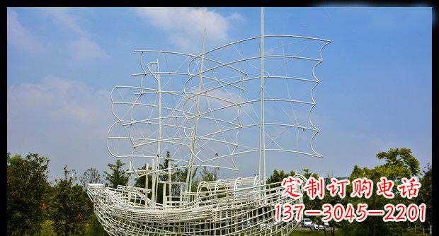 温州唯美不锈钢帆船雕塑