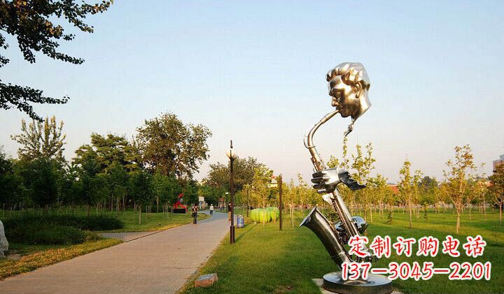 温州不锈钢萨克斯抽象雕塑