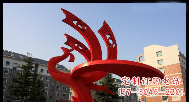 温州不锈钢凤凰雕塑