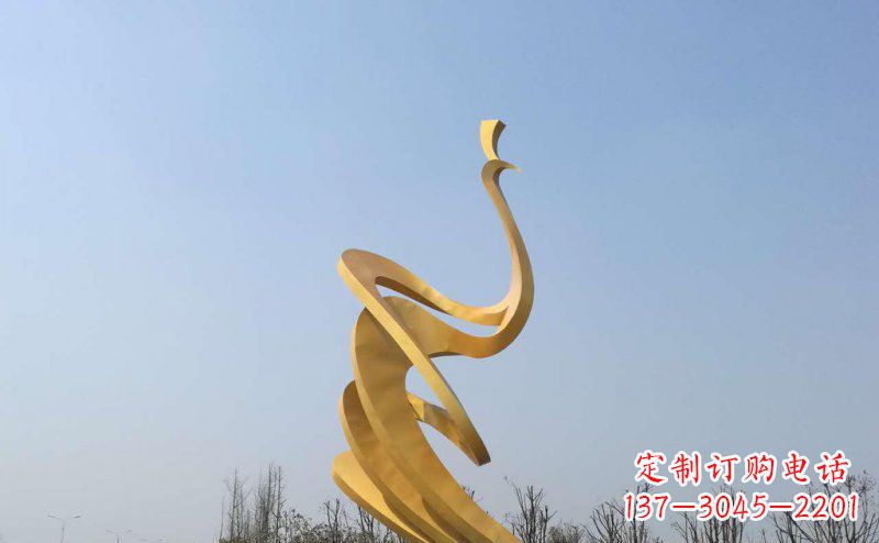 温州抽象凤凰不锈钢雕塑