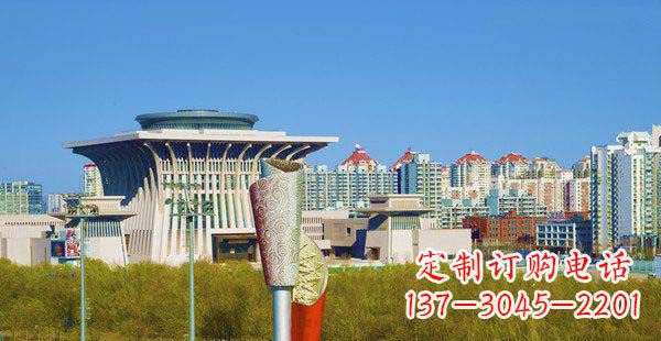 温州高端特色不锈钢抽象火炬雕塑