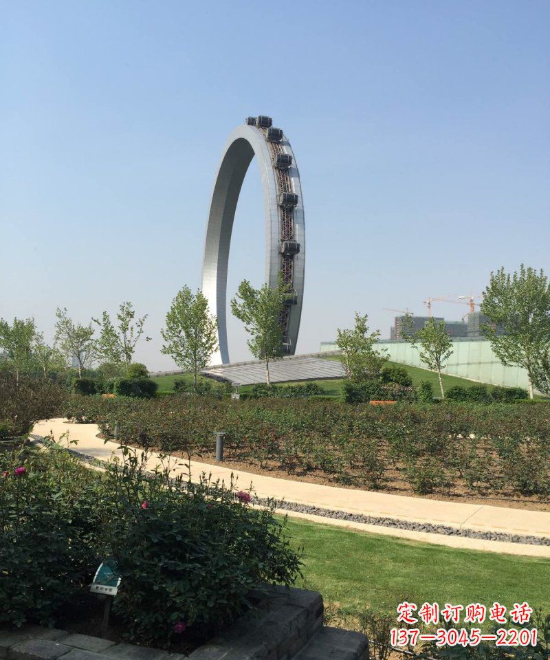 温州精美摩天轮不锈钢抽象雕塑