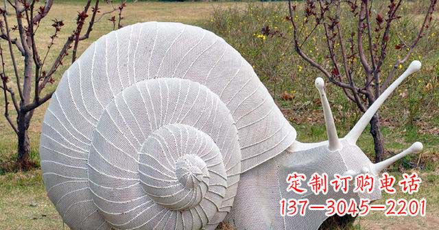 温州公园不锈钢抽象蜗牛雕塑