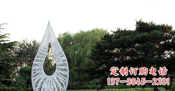 温州精美水滴不锈钢雕塑