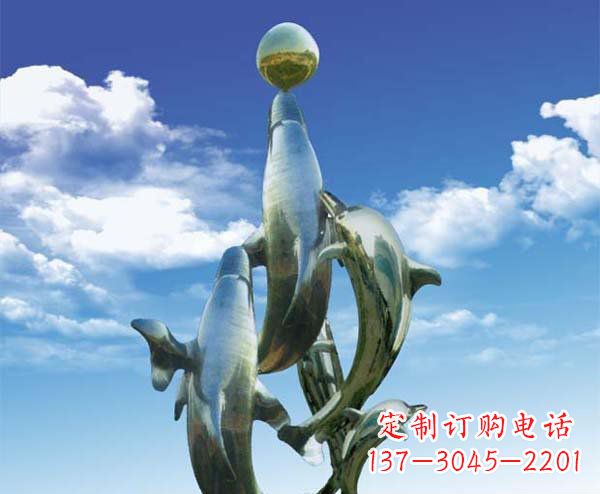 温州有定制|不锈钢|大型海豚雕塑