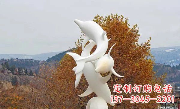 温州山东中领雕塑海豚雕塑让自然之美悠然而生