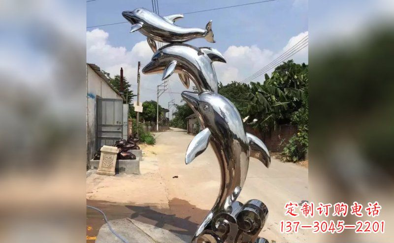 温州产品名称优雅海豚雕塑