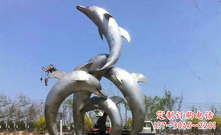 温州品质精美的不锈钢海豚雕塑