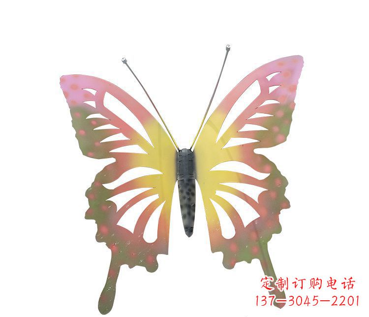 温州梦幻缤纷不锈钢蝴蝶摆件雕塑