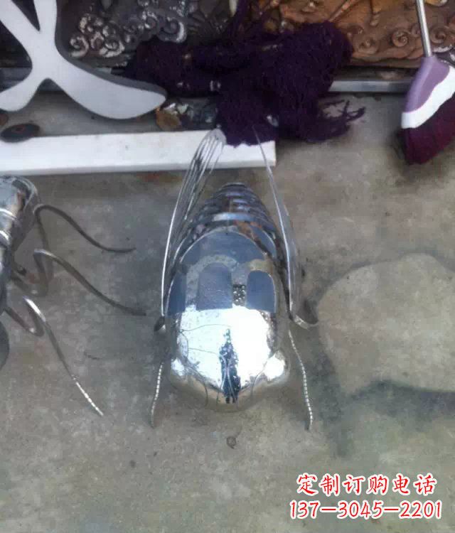 温州公园不锈钢昆虫动物雕塑