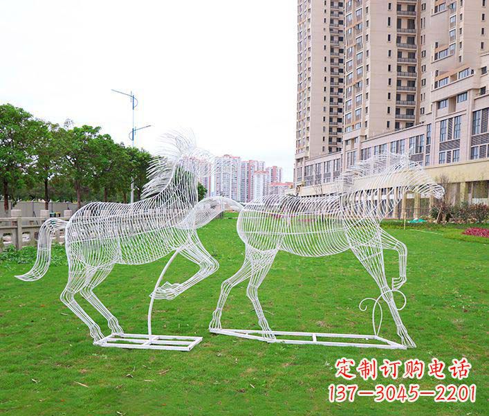 温州不锈钢马雕塑