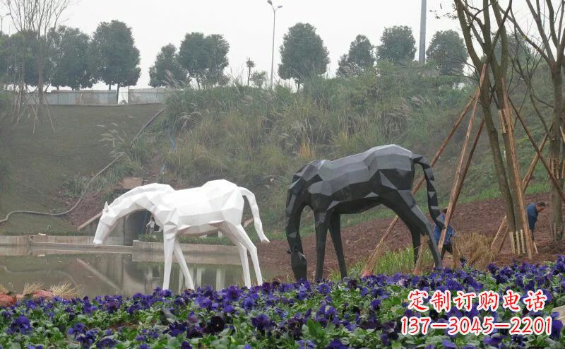 温州盛世之美,精美不锈钢动物雕塑
